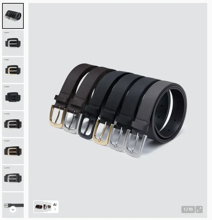 무탠다드 사피아노 신세틱 레더 벨트 30mm