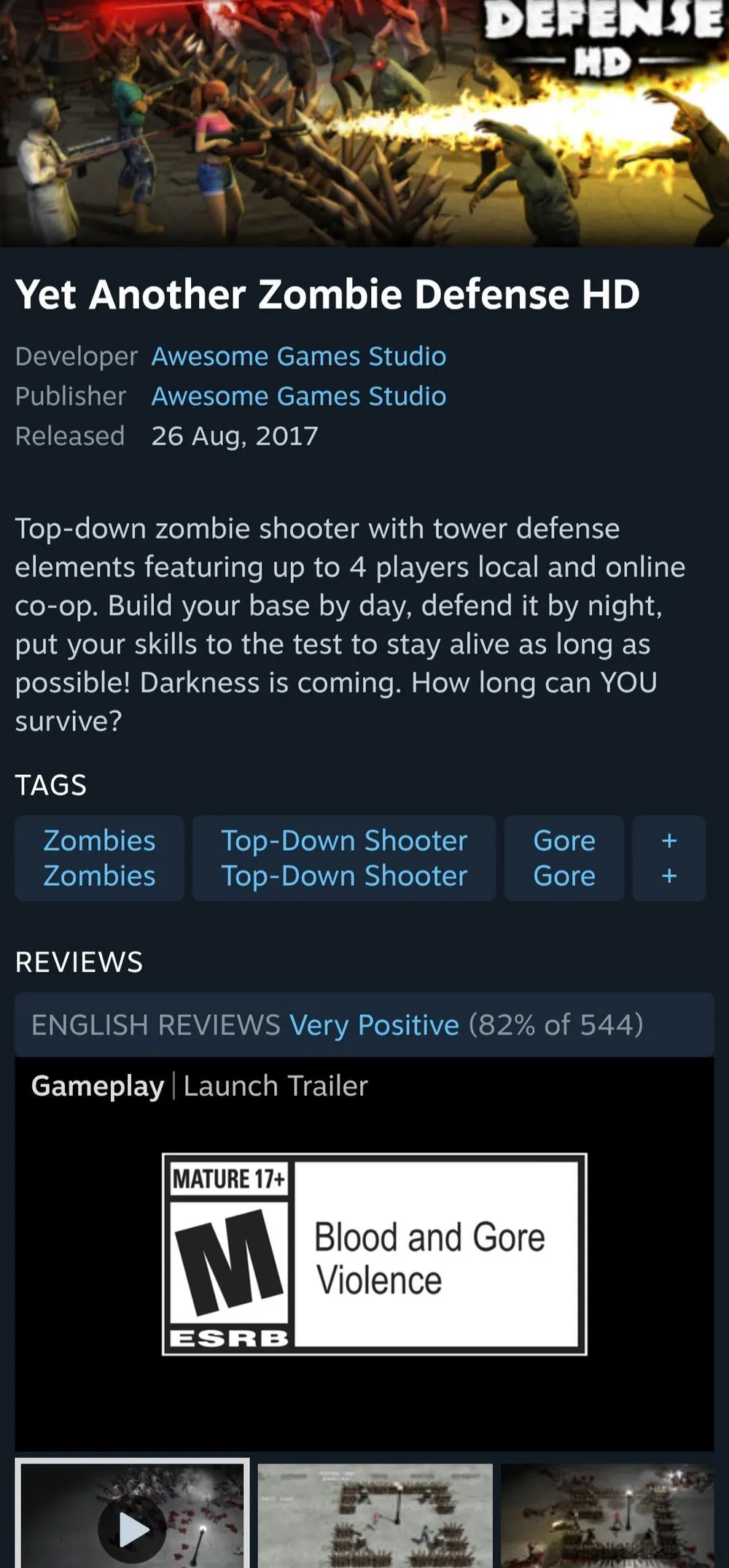 Yet Another Zombie Defense HD