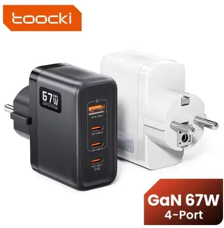 토키 GaN PPS PD3 67W 접지 4포트 멀티충전기