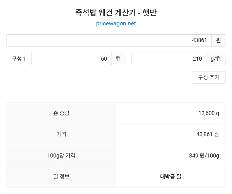 햇반 60개