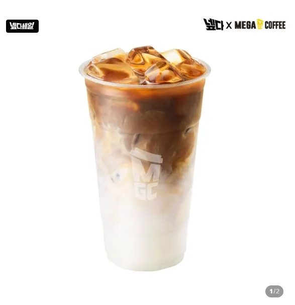 (12시) 메가커피 (ICE)카페라떼