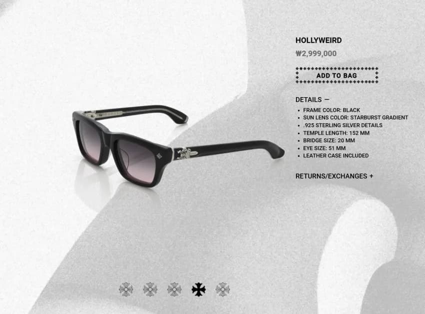 크롬하츠 HOLLYWEIRD 선글라스