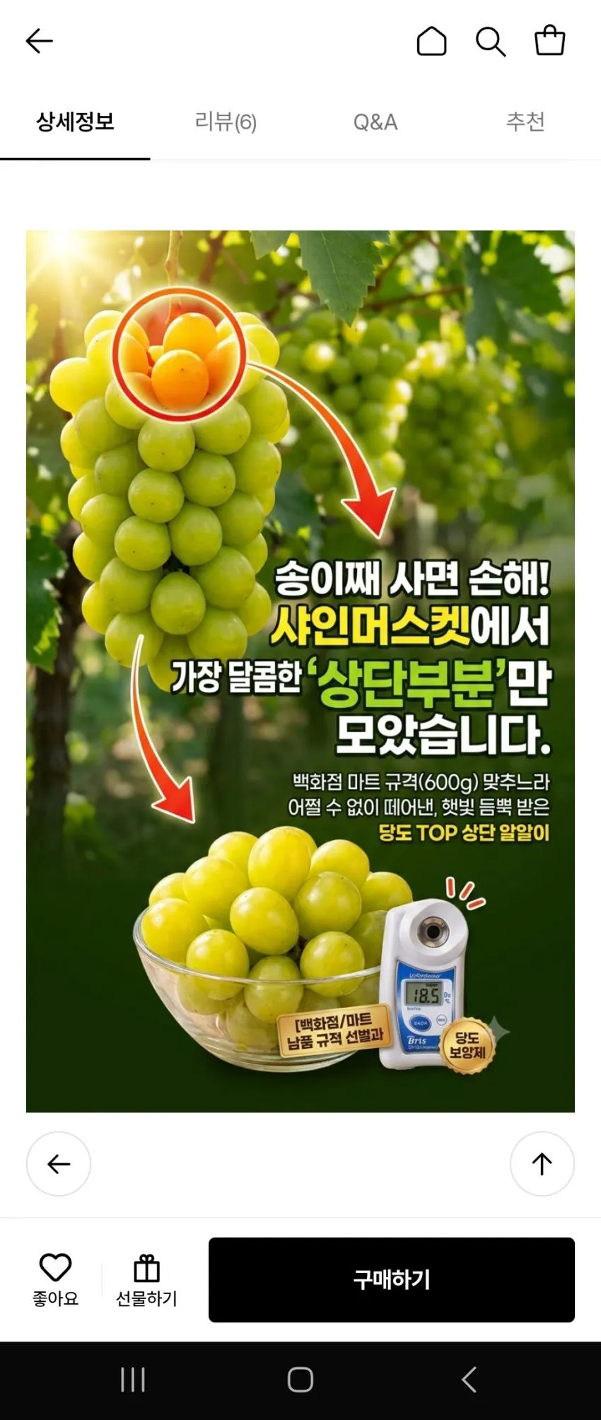 17brix 샤인머스켓 400gX 4팩