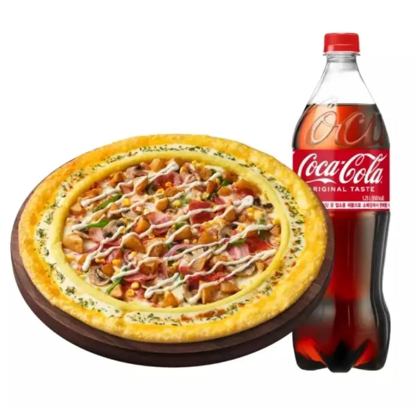 피자헛 베이컨포테이토 리치골드 L+콜라 1.25L 22,500원 등