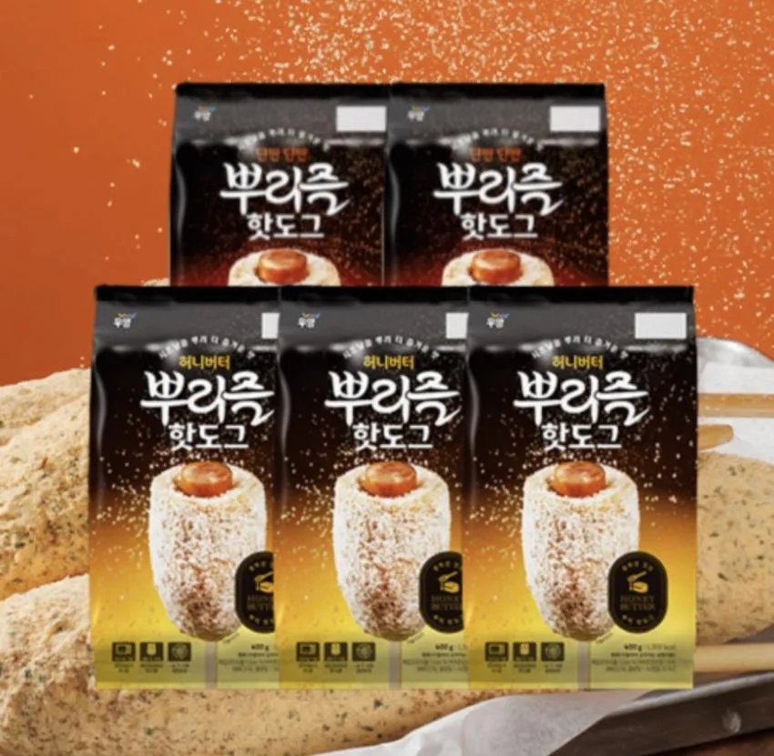 우양 뿌리즐 핫도그 80g 25개
