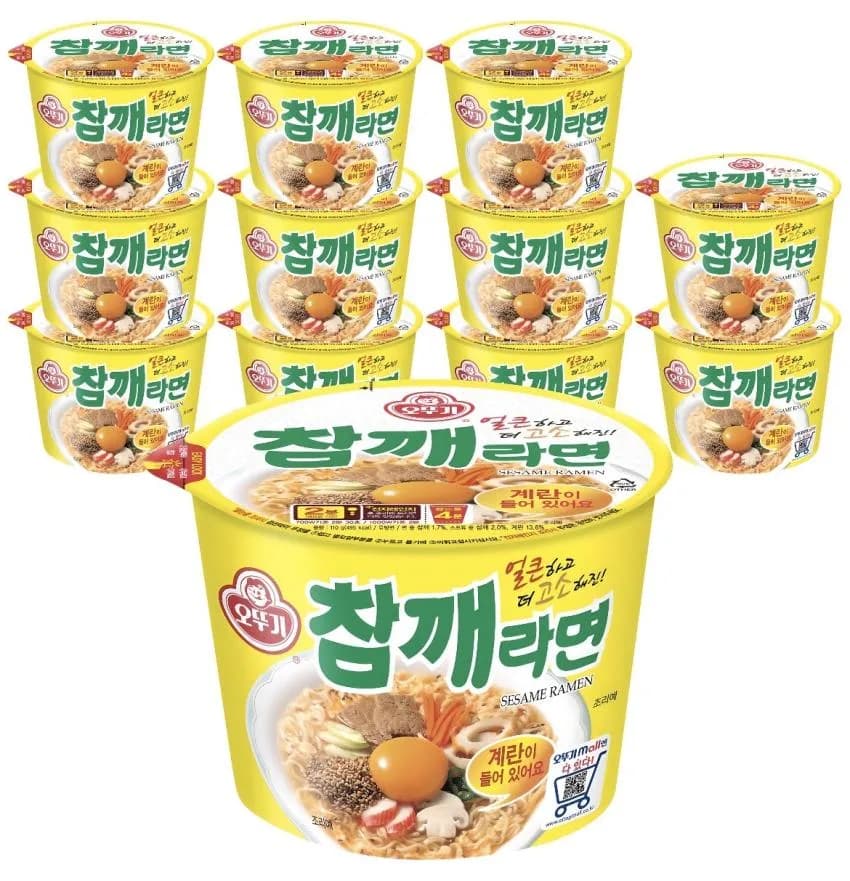 오뚜기 참깨라면 용기 12개