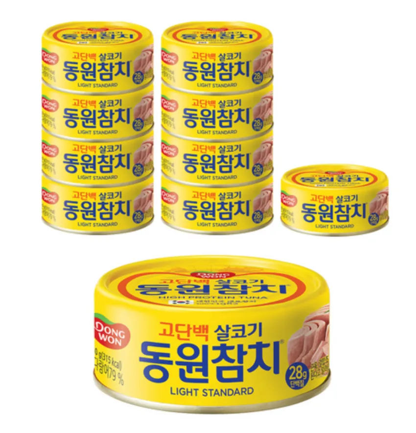 동원참치 라이트 스탠다드, 150g, 10개