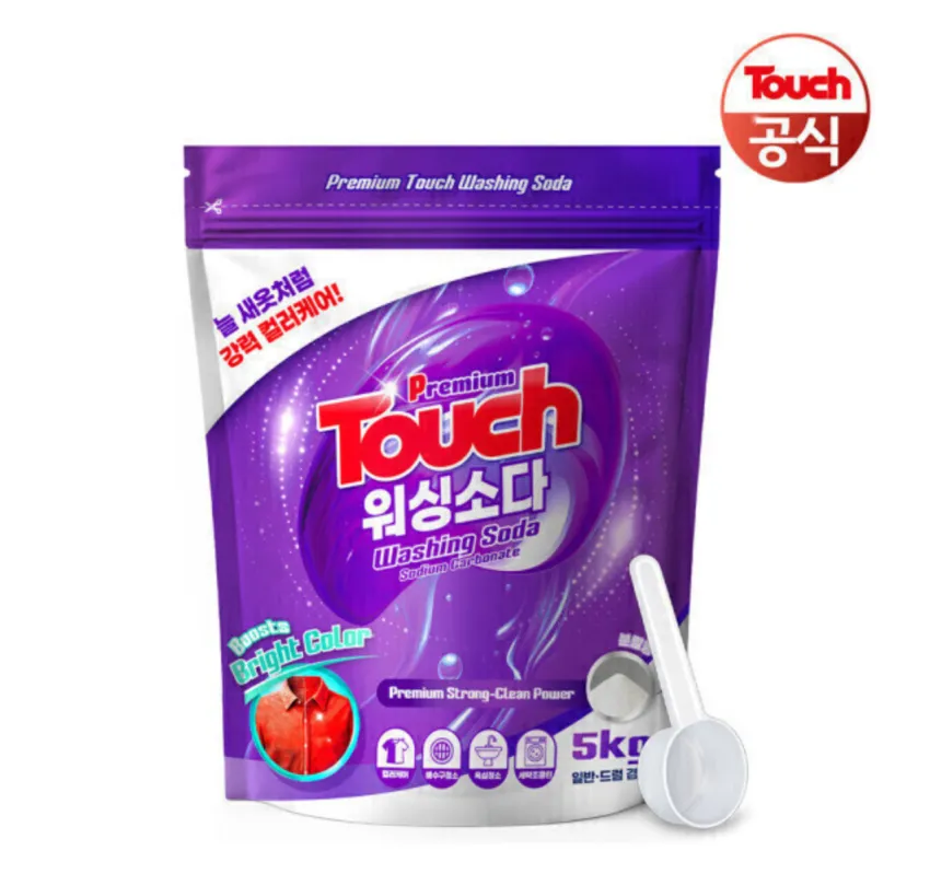 빨래냄새 쉰내 제거 터치 프리미엄 미국산 탄산 워싱소다 5kg+스푼1개