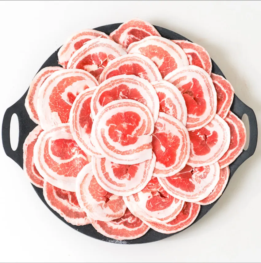 꽃삼겹살 1kg 대패삼겹살