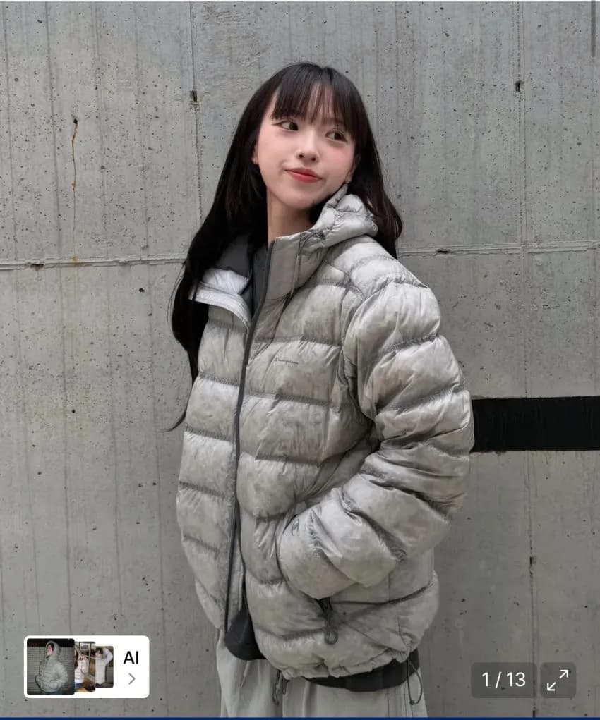 챔피온 2WAY 후디드 라이트 다운재킷