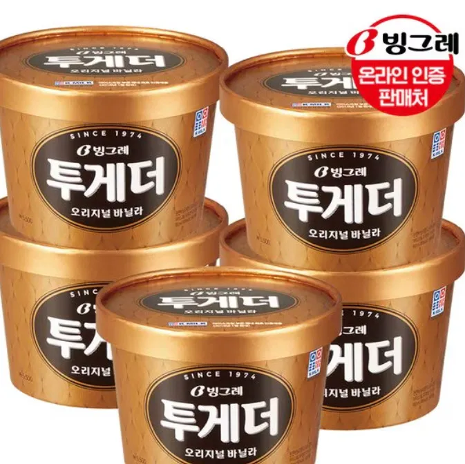 투게더 바닐라 오리지널 900ml 5개