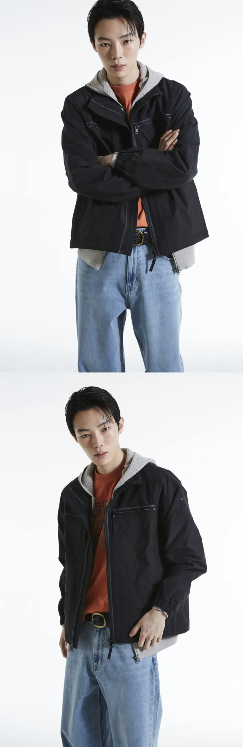 버커루 립스탑 하이넥 점퍼