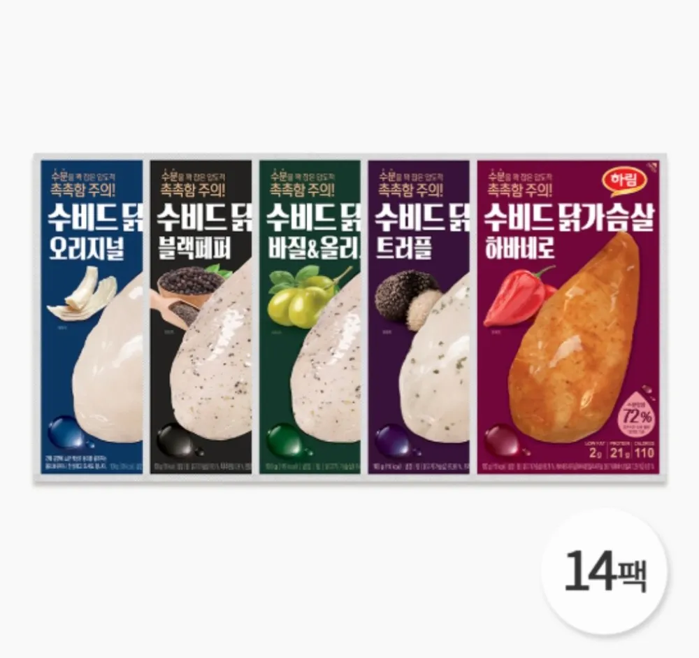 냉장 수비드 닭가슴살 100g 14팩 페이코