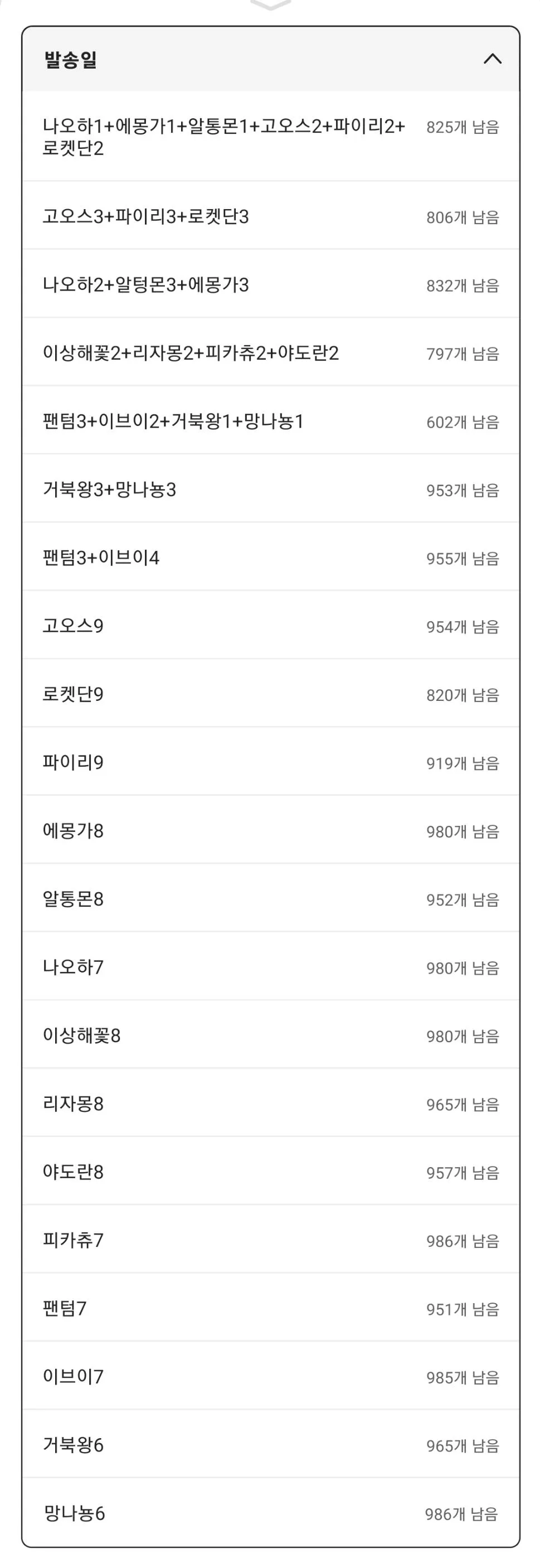 삼립 포켓몬30주년 띠부씰빵 9봉 외