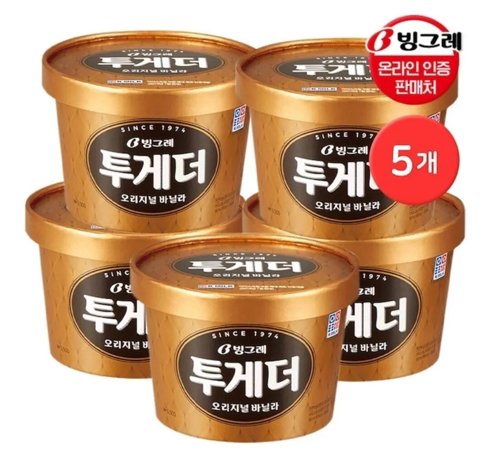 투게더 바닐라 오리지널 900ml * 5개