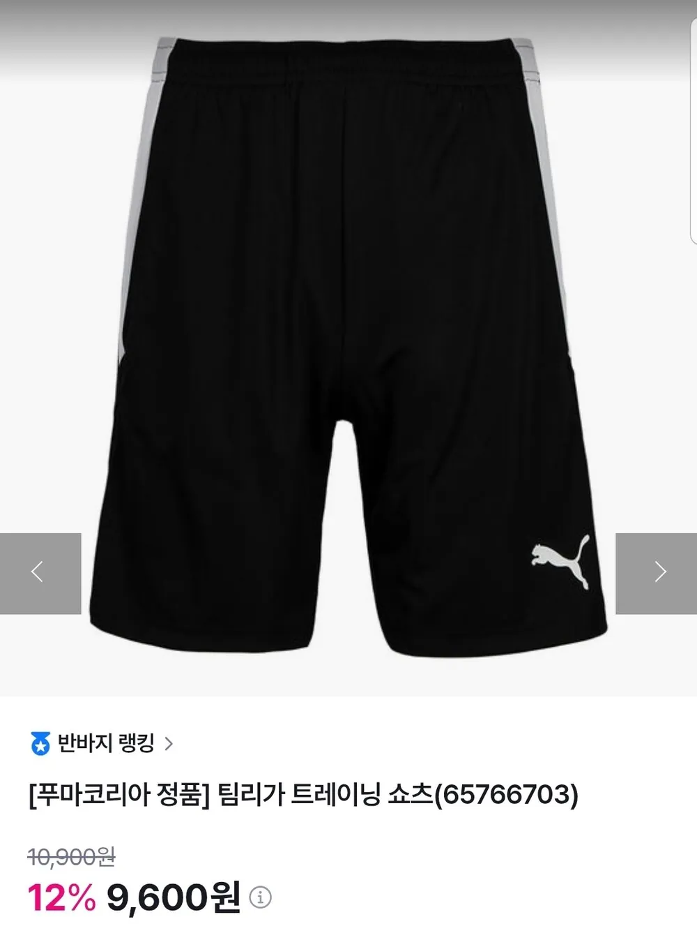 푸마 팀리가 트레이닝 쇼츠