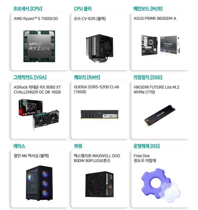 7500X3D+9060XT_16G+16G+1TB