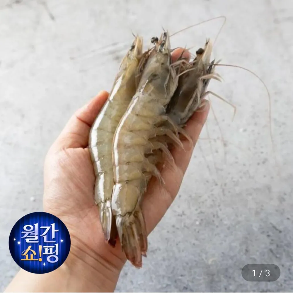 국내산 흰다리새우 1kg 30미내외