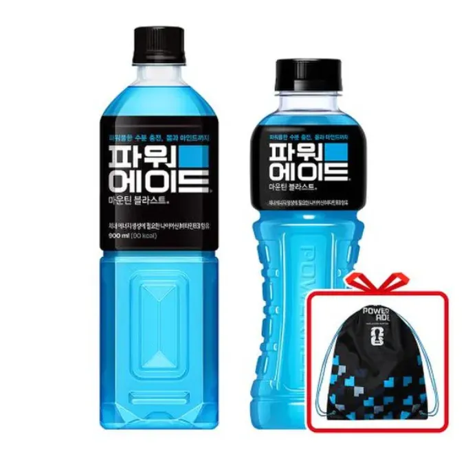 파워에이드 마운틴블라스트 600ml 20입 + 900ml 12입+슈즈백 증정
