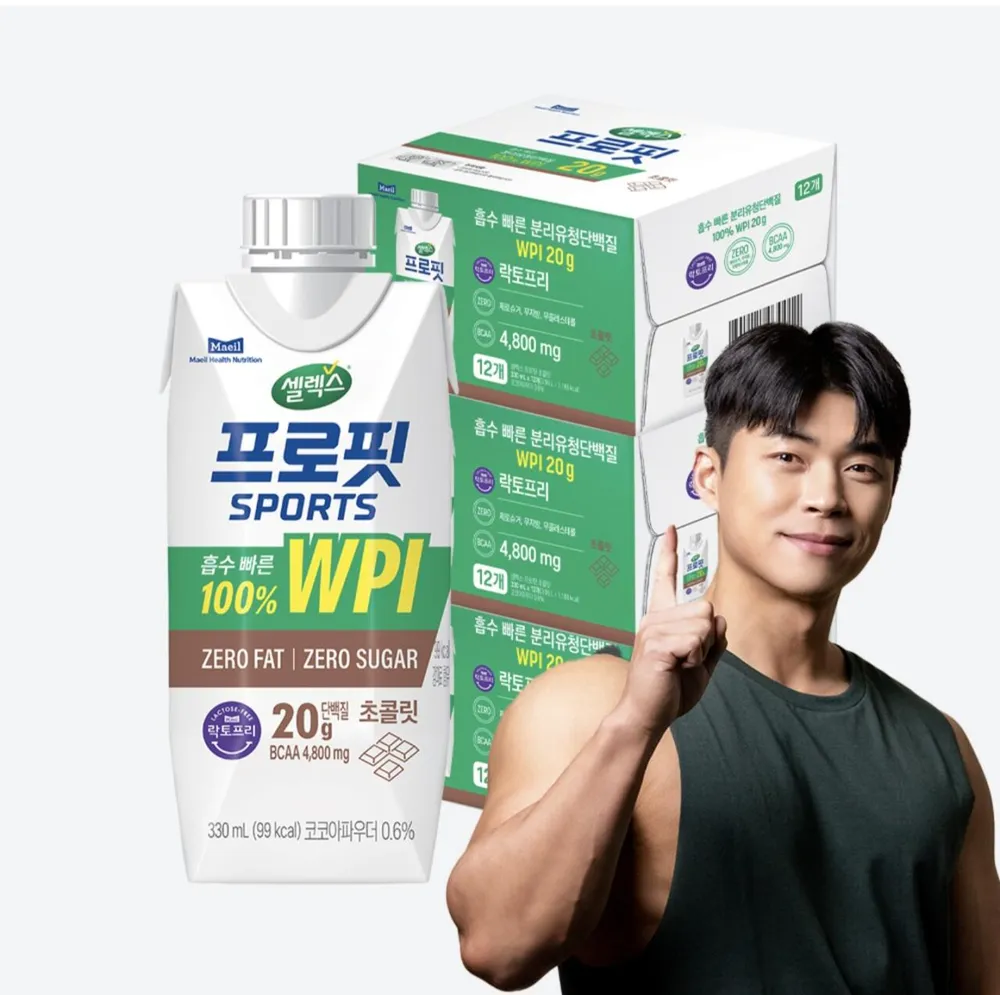 셀렉스 프로핏 스포츠 WPI 드링크 초콜릿 3박스 330ml 36팩