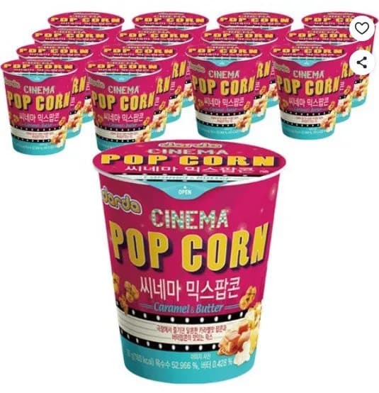 다르다팝콘 시네마 믹스, 30g, 15개