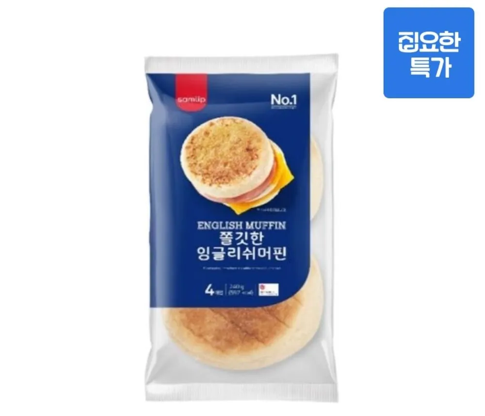삼립 냉동 쫄깃한 잉글리쉬머핀 10봉