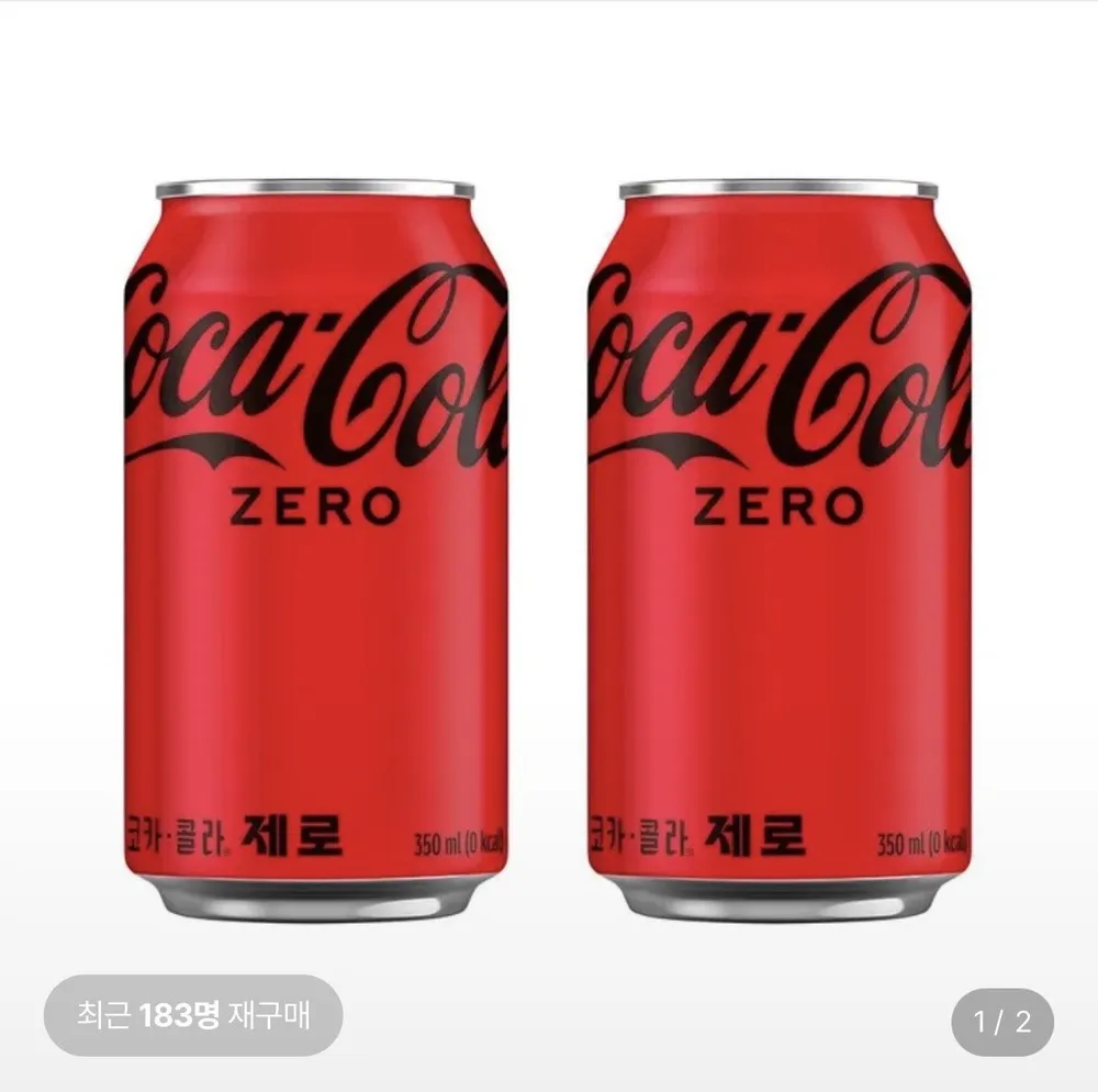 코카콜라 제로 350ml캔 24개