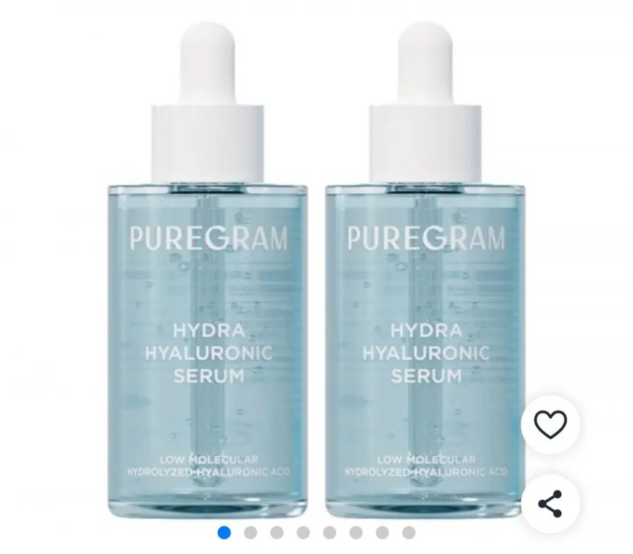퓨어그램 저분자 히알루론산 세럼 수분 50ml 2개
