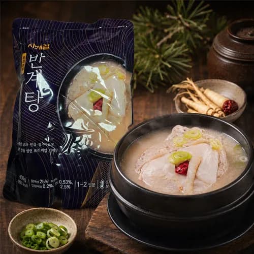 국내산으로 만든 사계절 프리미엄 반계탕 800g