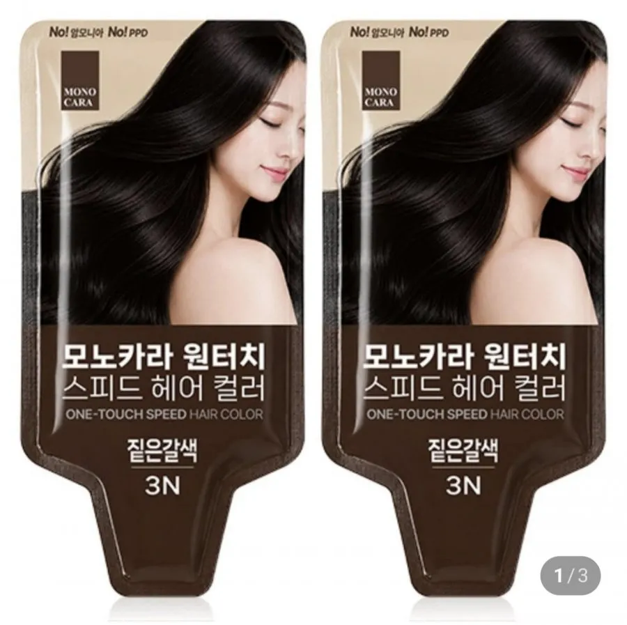 모노카라 새치염색약 30g 2개