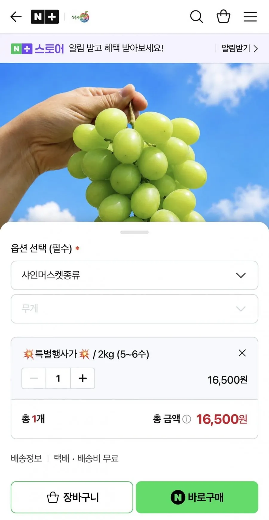 샤인머스켓 2kg