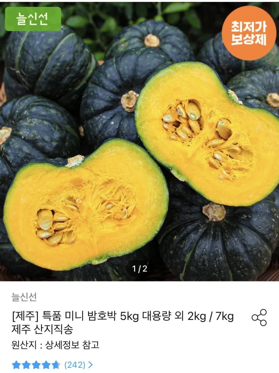 제주 특품 미니 밤호박 5kg