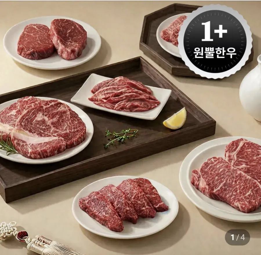 1+ 농협안심한우 거세 등심 250g