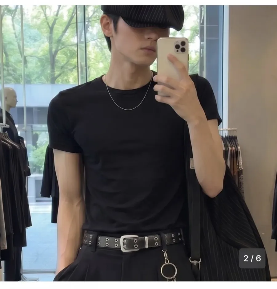 남녀공용 볼드 더블 빈티지 아일렛 레더 벨트