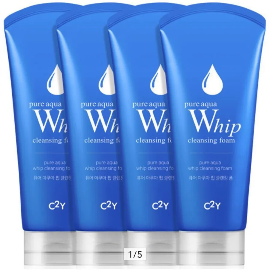 아쿠아 휩 폼클렌징 120ml 4개