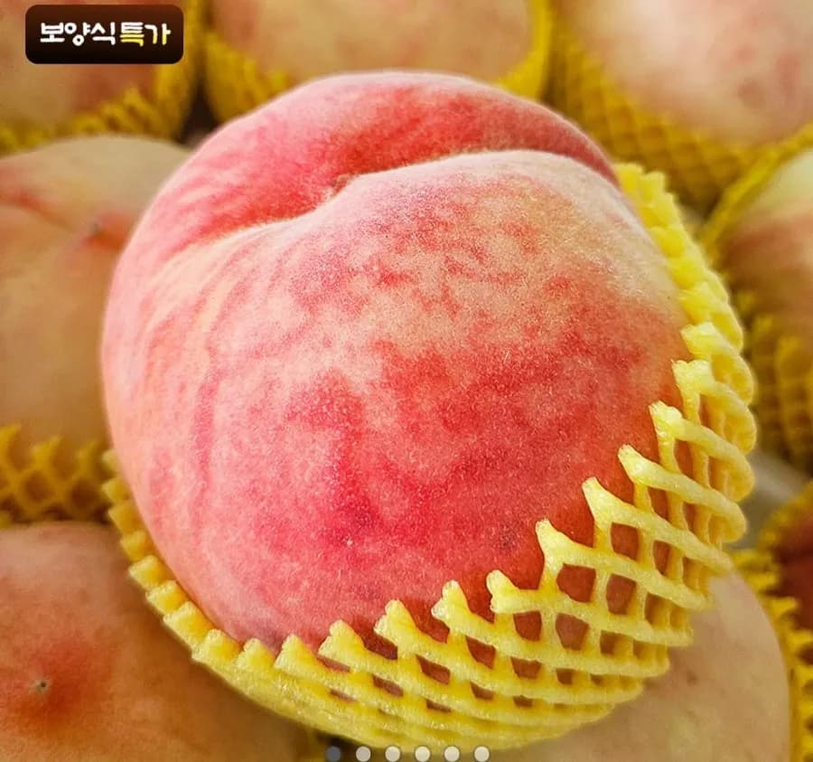 경북의성 백도 딱딱이복숭아 2kg 로얄과 7~8과