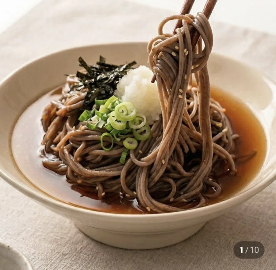 생메밀소바 세트 냉메밀 비빔국수
