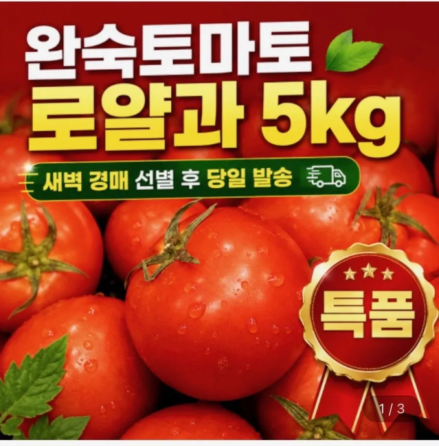 경북 완숙 토마토 로얄과 5kg
