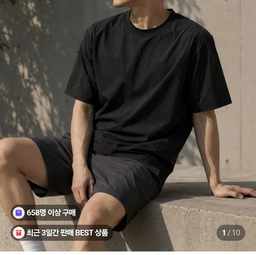 오버핏 반팔 바람막이