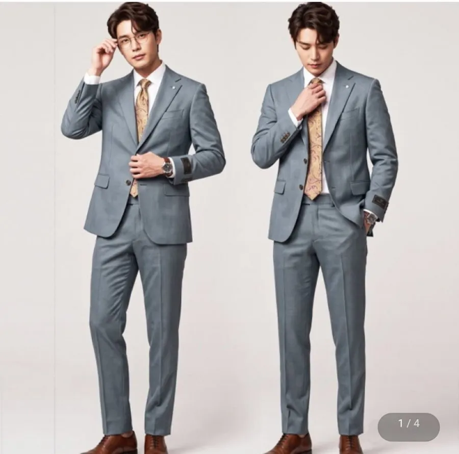 지이크 F/W 이태리 까를로바르베라 블루 수트
