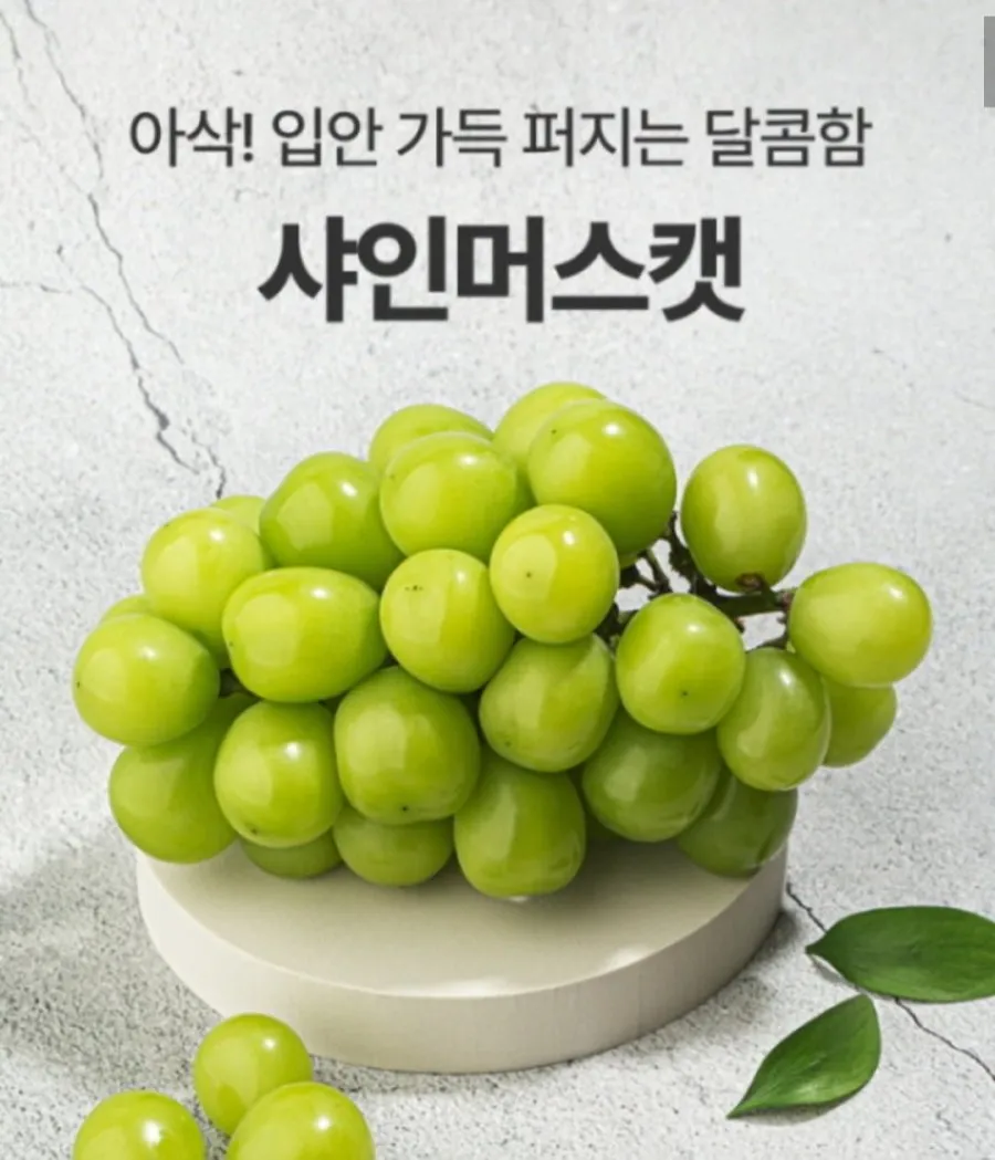 산지직송 고당도 샤인머스켓 2kg 3~4수
