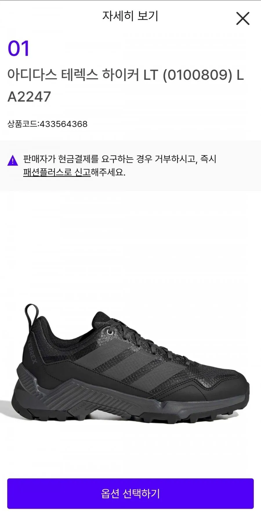 아디다스 테렉스 하이커 트래킹화