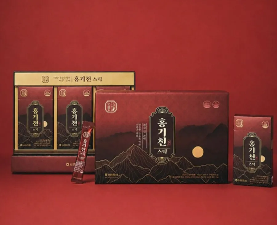 한삼인 홍기천 6년근 홍삼스틱 10ml 30포 1개 +쇼핑백