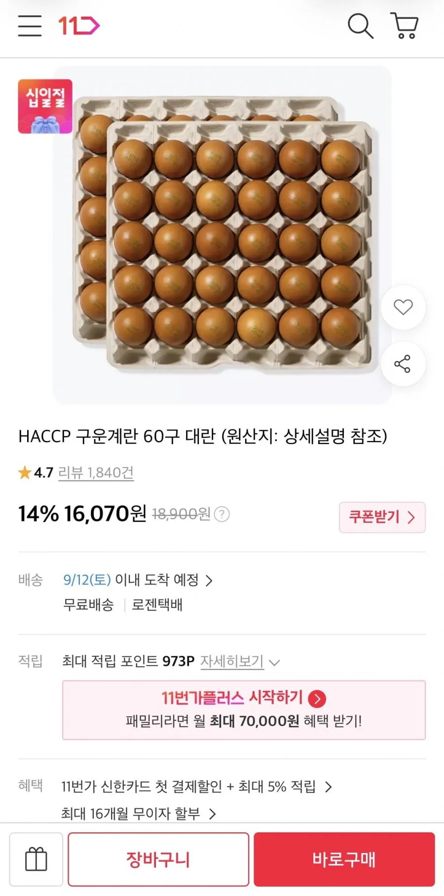 구운란 60구 대란