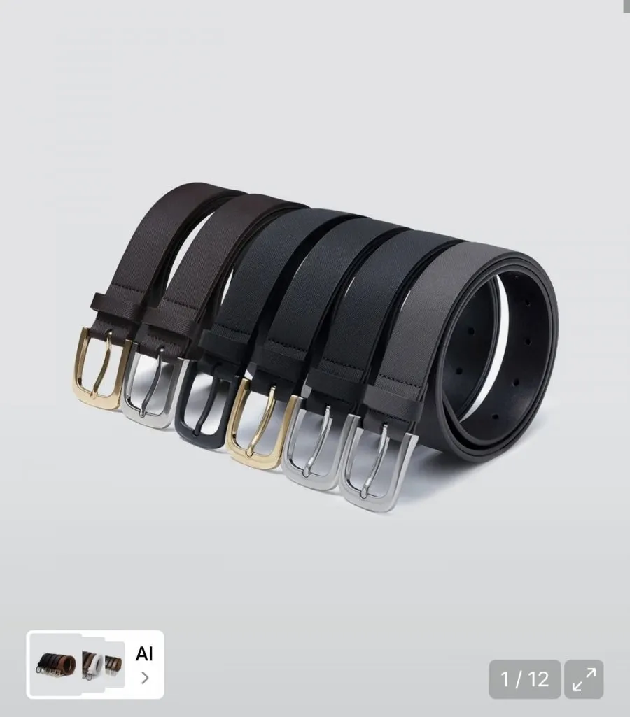 무신사스탠다드 사피아노 신세틱 레더 벨트 30mm