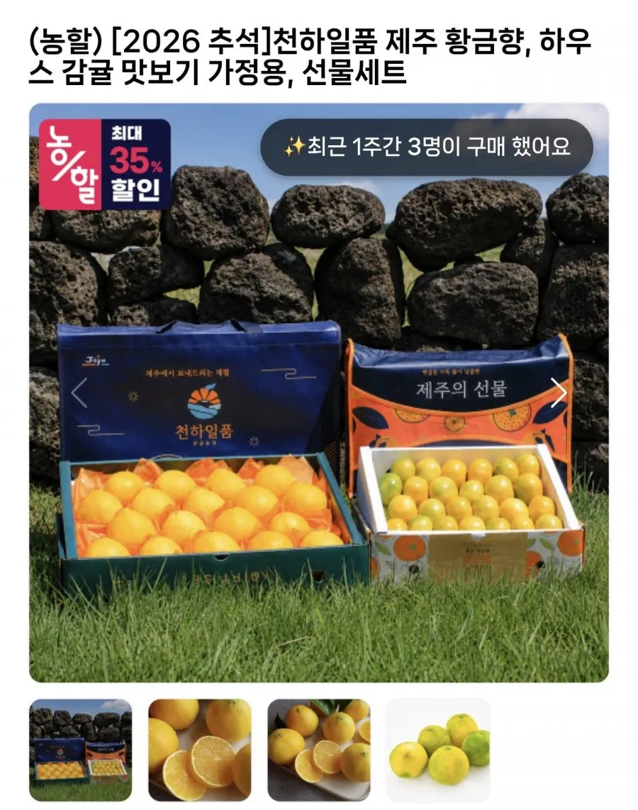 제주 황금향 선물세트 2kg 중과