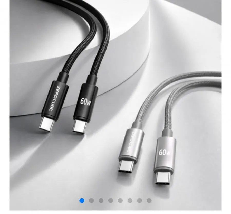 C to C 60W 초고속 충전케이블 1+1
