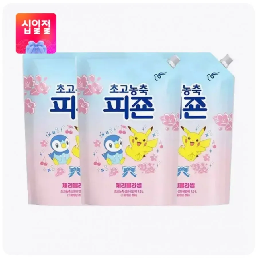 피죤 초고농축 섬유유연제 체리블라썸 1.3L 3개