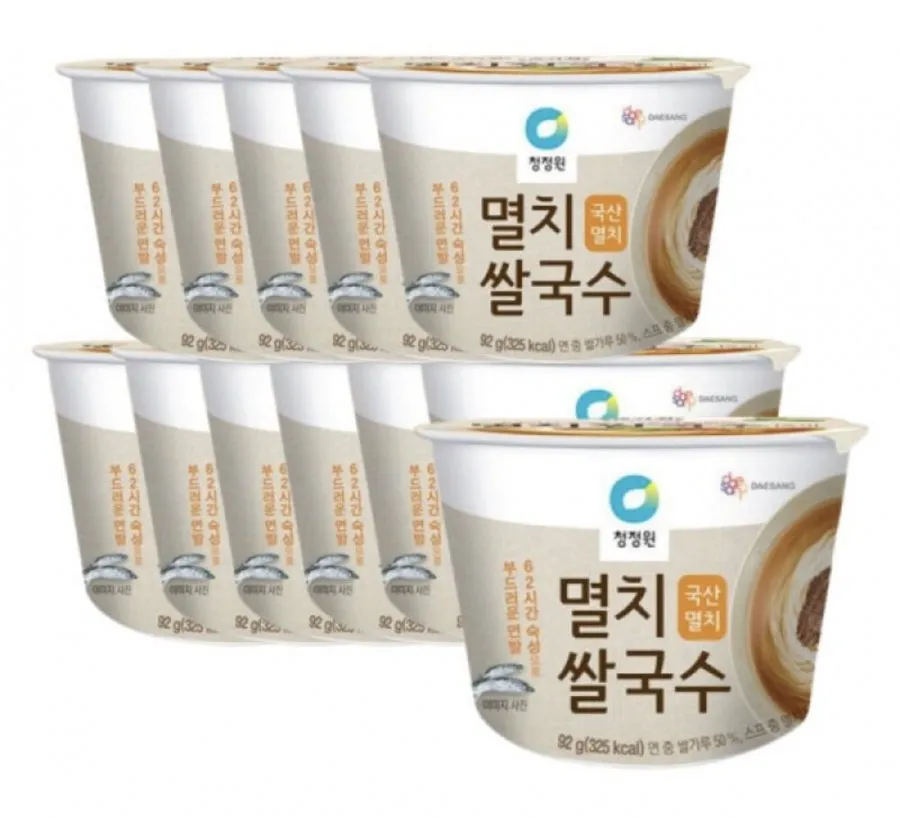 청정원 멸치 컵쌀국수 92g 12입(1박스) (16,000원/무료) / 타깃