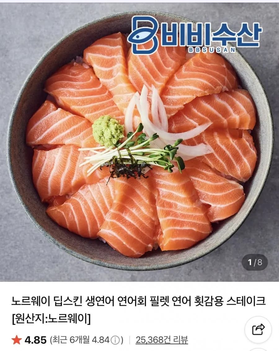 냉장 딥스킨 생연어 300g 몸뱃살